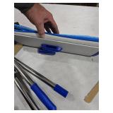 18\" Professional Microfiber Mop Floor Cleaning System, Flat Mop with Stainless Steel Handle, 4 Reusable Washable Mop Pads, Wet and Dust Mopping for Hardwood, Vinyl, Laminate, Tile Cleaning