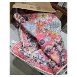 8x10 Area Rugs for Living Room for Bedroom Dining Room Rugs Bohemian Low Pile Fuchsia/Multi