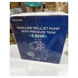 Aquastrong 1.6 HP Shallow Well Pump with Pressure Tank, 1320 GPH, 115V, Stainless Steel Irrigation, Automatic Water Booster Jet Pump for Home, Garden, Lawn