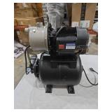 Aquastrong 1.6 HP Shallow Well Pump with Pressure Tank, 1320 GPH, 115V, Stainless Steel Irrigation, Automatic Water Booster Jet Pump for Home, Garden, Lawn