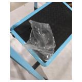 3 Step Ladder, Folding Step Stool for Adults, Lightweight Aluminum Step Ladder, Portable 330 LBS Capacity Ladders for Home Kitchen Library Office, Small Step Stools with Anti-Slip Wide Pedals, Blue