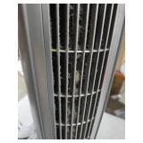 Lasko Wind Curve Tower Fan with Nighttime Setting, Gray/Silver - Gray