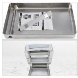 Stainless Steel Reusable Litter Tray Compatible with Petsafe Scoop-Free Self-Cleaning Cat Litter Boxes - Never Absorbs Odor, Stains, or Rusts (Stainless Steel Litter Tray)