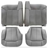 Priprilod 922/122 Gray Driver & Passenger Bottom & Top Lean Back Replacement Seat Cover Compatible with Chevy Silverado GMC Sierra Tahoe Suburban Avalanche Yukon XL 1999 2000 2001 2002