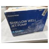 Aquastrong 1.6 HP Portable Shallow Well Pump Garden, 1320 GPH, 115V, Stainless Steel, Sprinkler, Water Transfer Draining Irrigation Pump, for Lawn or Garden