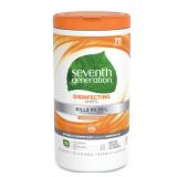 6 Pack Seventh Generation Lemongrass Citrus Disinfecting Wipes - 70ct