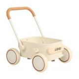 Kidpop PULA 2-in-1 Push and Pull-Along Wagon, Baby Push Walker for First Learner from 7 Month to 4 Year, One Year Birthday Gifts, Sturdy and Safe, Indoors and Outdoors (White)