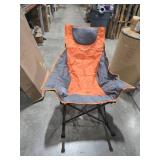 SUNNYFEEL Oversized Rocking Camping Chair, Fully Padded Patio Chair with Side Pocket, High Back Portable Lawn Recliner with Headrest, Outdoor Camp Rocker Chairs for Adults Heavy Duty 500 LBS