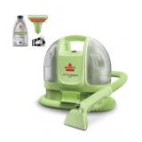 BISSELL Little Green Mini Portable Carpet and Upholstery Deep Cleaner, Car/Auto Detailer, with HydroRinse Self-Cleaning Tool and 4\" Tough Stain Tool, Tea Green, 4075