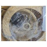 Bamboo Pendant Light,Boho Rattan Hanging Light,13.8\" Hand Woven Wicker Chandelier for Kitchen Island for Kitchen Island Dining Bedroom Living Room Restaurants