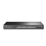 TP-Link TL-SG3428X | 24 Port Gigabit Switch  4 x 10GE SFP+ Slots | L2+ Smart Managed | Omada SDN Integrated | IPv6 | Static Routing | Support QoS  IGMP & LAG | Limited Lifetime Protection