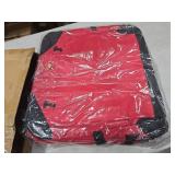 Pettycare 26 Inch Collapsible Dog Crate with Curtains Travel Dog Crate for Airflow and Calm Soft Pet Kennel with Portable Bag and More Chew Proof Mesh Indoor & Outdoor Red 4 Door Curtains Red