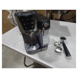 Espresso and Cappuccino Machine 20 Bar, Latte Machine with Automatic Milk Frother, Espresso Maker in Stainless Steel Design,1350W Coffee Maker with Touchscreen for Home (Silver)