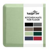 KANGAROO Anti Fatigue Mats Padded Foam Sage Green Ergonomic, All Day Comfort, Thick,