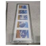 Vittanly 8x24 Collage Picture Frame, Displays 5Pcs 4x6 Pictures with Mat or 1Pcs 8x24 without Mat, Picture Frames Collage Wall Decor for Horizontal or Vertical Display, Grey, 1 Pack