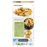 NUTS U.S. - Oriental Rice Crackers With Green Peas | Non-GMO and Cholesterol Free | Vegan | Soy and Chili Flavor | Crunchy Baked Snacks | Packed in Resealable Bag!!! (1 LB)