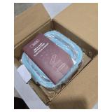 Glass Food Storage Containers with Lids Airtight 4 Pack, Glass Storage Containers with Lids for Food, Not Easy Broken & Leak Proof, Glass Containers with Lids for Oven/Dishwasher Safe, Blue