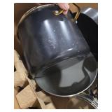 GreenPan Hard Anodized Healthy Ceramic Nonstick 10 Piece Cookware Pots and Pans Set, Gold-Tone Stainless Steel Handles, PFAS-Free, Dishwasher Safe, Oven & Broiler Safe, Black