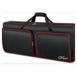 HFINGF Keyboard Case, 49 Key Keyboard Case, 49-Key Keyboard Bag, Portable Padded Keyboard Case,Piano Case with Handles and Adjustable Shoulder Strap(Not with All Piano)