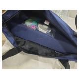 American Mahjong Tile Set,166 Tiles White Blue Melamine Tiles,Mahjong Game Set with Portable Travel case