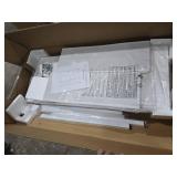 Fish Tank Stand 10 Gallon with 2-Tier Shelf, Aquarium Stand with 2 Drawers, Metal Frame Heavy Duty Reptile/Turtle Tank Stand for Home Office, Fish Tanks Accessories Storage, White