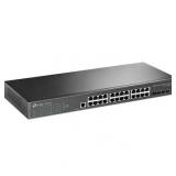 TP-Link TL-SG3428X | 24 Port Gigabit Switch  4 x 10GE SFP+ Slots | L2+ Smart Managed | Omada SDN Integrated | IPv6 | Static Routing | Support QoS  IGMP & LAG | Limited Lifetime Protection