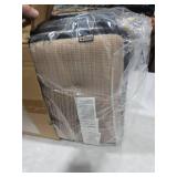 GORILLA GRIP Slip Resistant Tufted Chair Cushions, No Ties Required, Memory Foam Pads for Dining Room Kitchen Table, Office, Rocking Chairs, Plush Seat Cushion Pad, Home Decor, Set of 4, 16x17, Black