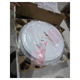 ASD 18 Inch LED Flush Mount Ceiling Light Fixture for Bedroom, 35W 1992LM 5CCT 2700K-5000K, Triac Dimmable Lights, Dining, Living Room, Kitchen Lamps, Modern Home Lighting Fixtures, Nickel, ETL