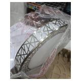 ASD 18 Inch LED Flush Mount Ceiling Light Fixture for Bedroom, 35W 1992LM 5CCT 2700K-5000K, Triac Dimmable Lights, Dining, Living Room, Kitchen Lamps, Modern Home Lighting Fixtures, Nickel, ETL