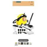 Steam Cleaner, Multipurpose Powerful Steamer with 21 Accessories, 248°F High-Temperature Steam for Floors, Grout, Tiles, Carpet, Cars - Portable 1.08L Tank, Child Lock, Chemical-Free Cleaning (Yellow