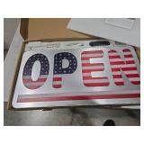 LED Open Signs for Business, 30\"L x 10\"W Inch Large Led Open Sign with 3 Scene Modes, Ultra Bright Adjustable Light Up Open Sign Led for Storefront Window Glass Door Shop Store Bar Salon Cafes Resta