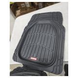 -923-BK 923-BK Black FlexTough Contour Liners-Deep Dish Heavy Duty Rubber Floor Mats for Car SUV Truck & Van-All Weather Protection, Universal Trim to Fit