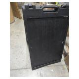 SmartSign Two-Sided BabyBoss Sidewalk Sign Frame with Slide-In Feature/A-Frame Sandwich Board Signs, Plastic, Black, Made in USA