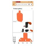 7\"x12\" AR500 Steel Target for Shooting and Target Hanger with Flipper Targets