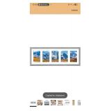 Vittanly 8x24 Collage Picture Frame, Displays 5Pcs 4x6 Pictures with Mat or 1Pcs 8x24 without Mat, Picture Frames Collage Wall Decor for Horizontal or Vertical Display, Grey, 1 Pack