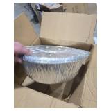 Disposable Aluminum Pot With Lid Complete Set Good to use on Stove (3, Large: 5.5Quartz:13X5 (LXH)), Silver