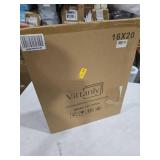 Vittanly 16x20 Picture Frame with Plexiglass - Large Black Poster Frame for Wall Display - Includes 11x14 Mat, Made of Durable PVC Design - 1 Pack