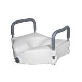 Bath SafetyRaised Toilet Seat Product Description: Elev.Toilet Seat w/ RemArms,RTL,1 EA