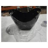Insulated Ice Bucket for Parties 8L, Large Champagne Bucket for Cocktail Bar, Acrylic Ice Bucket (Black)