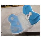 Ergonomic Back Support for Office Chair, Chsir Back Support for Good Posture Correction for Women, Lumbar Suppor for Floor Seat, Perfect for Home, Work, Office Blue