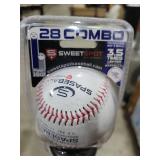 SweetSpot Senior 28 | Plastic Bat and Ball Combo Set | 28" Length | Backyard Baseball Set for Youth, Kids, Teens, and Adults