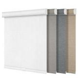 Blackout Roller Shades for Windows,Cordless,Linen Fabric Size 20\"wx72\"H