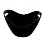 Ice Buckets 4l/1.0 Gallon with Handle Black Ice Bucket Portable Ice Bucket for Wine Chiller Bin Drink Buckets for Party Picnic Home Cooler