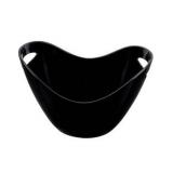 Ice Buckets 4l/1.0 Gallon with Handle Black Ice Bucket Portable Ice Bucket for Wine Chiller Bin Drink Buckets for Party Picnic Home Cooler