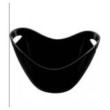 Ice Buckets 4l/1.0 Gallon with Handle Black Ice Bucket Portable Ice Bucket for Wine Chiller Bin Drink Buckets for Party Picnic Home Cooler