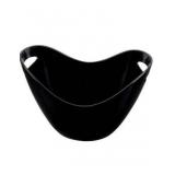 Ice Buckets 4l/1.0 Gallon with Handle Black Ice Bucket Portable Ice Bucket for Wine Chiller Bin Drink Buckets for Party Picnic Home Cooler