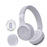StoryPhones Storytelling Bluetooth Wireless Kids Headphones Intro Bundle with ZenDisk and PlayShield - Gray