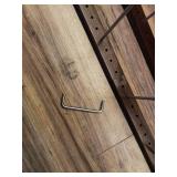 JINIHFW Vinyl Record Storage Holder,Wood Album Display Stand Modern Black Metal Rack Farmhouse Home Decor Organizer for Vinyl Record,Lp Record Holder Rack