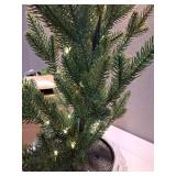 3pc Pre-lit Potted Balsam Fir Mini Artificial Christmas Tree Set Warm White Lights - Wondershop: LED, Timer, Indoor/Sheltered Outdoor - Retail: $115
