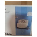 Memory Foam Filled Bean Bag Chair with Corduroy Cover Cream - Room Essentials - Retail: $85